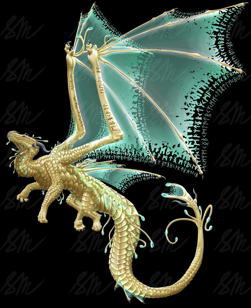 Sarah_Draws8's tweet image. Color variant 1 - Gold 💛
This one has to be my personal favorite!

#dragondesign #conceptart #creatureconcept