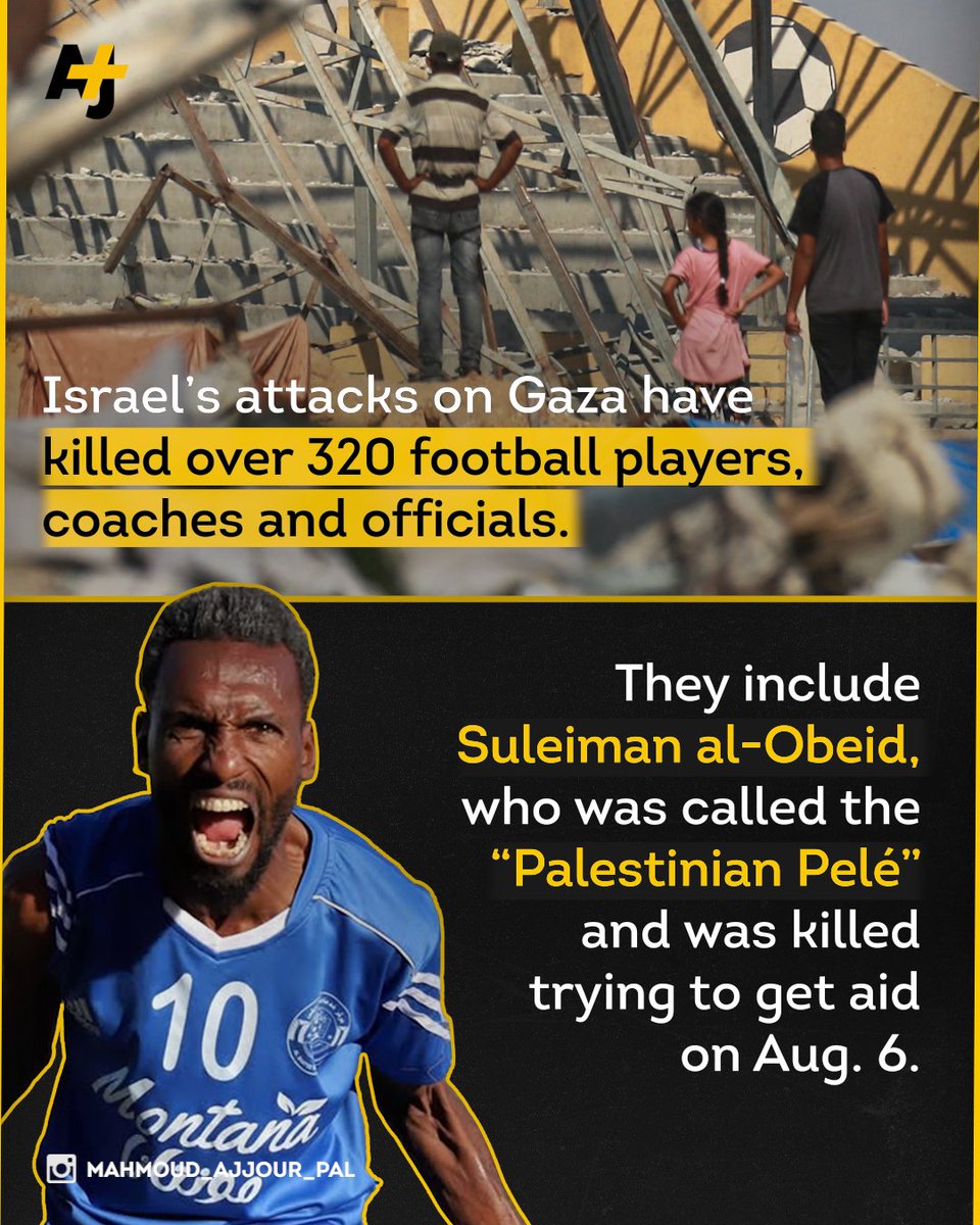 FIFA and UEFA banned Russia just 4 days after it invaded Ukraine. But 22 months into its assault on Gaza, they have taken no action against Israel.Israel’s attacks on Gaza have killed over 320 Palestinian football players and club officials.