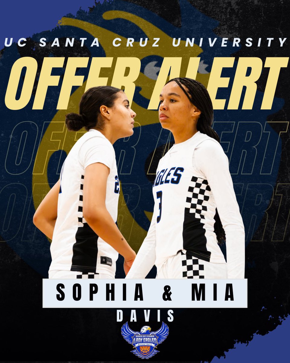 Congratulations to Sophia &amp; Mia Davis (2028) on their offer from UC Santa Cruz University 

#BuiltonCulture #TheOCWay #NextlevelEagles
