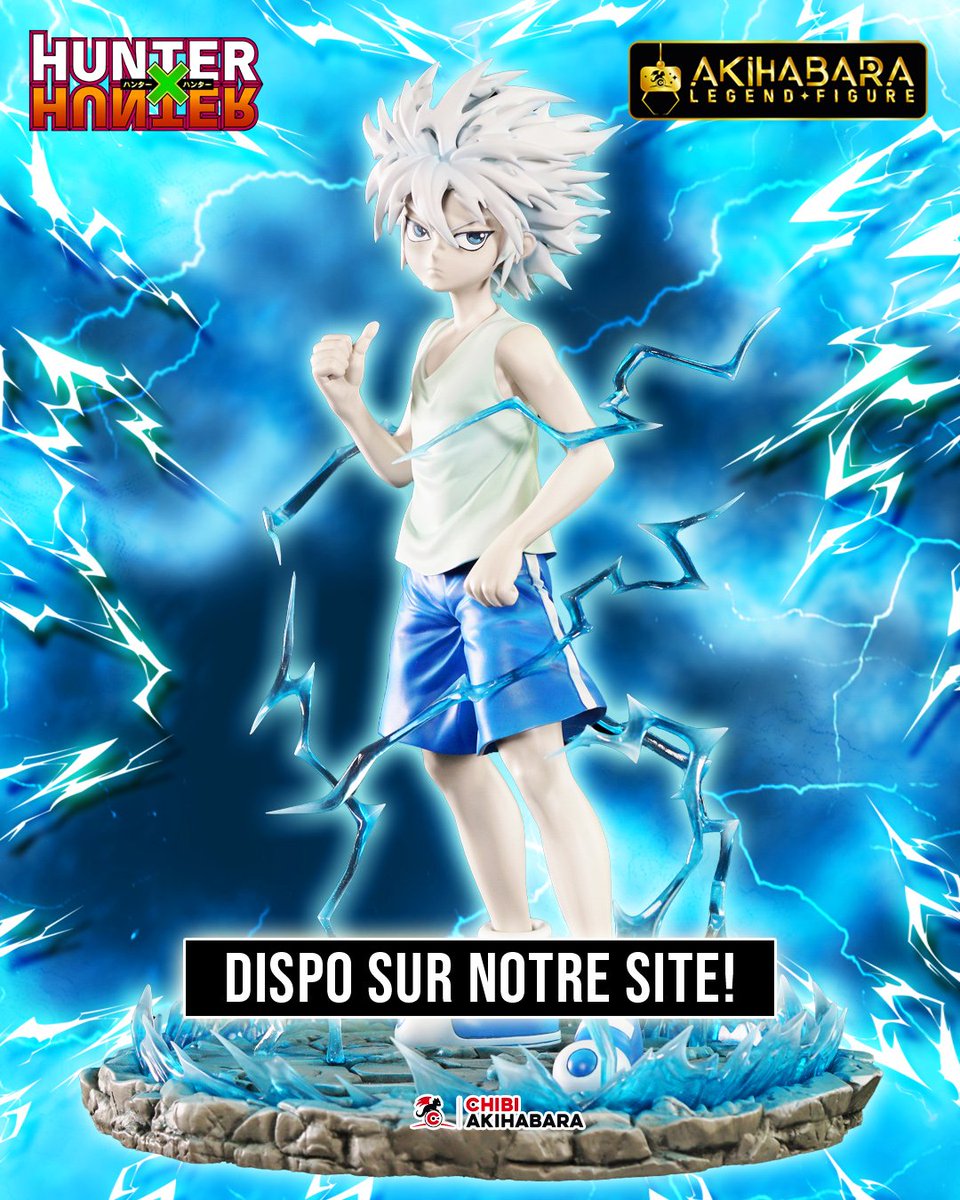 🔥 Kirua Zoldik est enfin là !
Notre figurine Akihabara Legend Figure ✨ est dispo !
👊 En collab avec <a href="/KitsuneStatue/">Kitsune Statue</a>
📦 Réf : CHIBIFHH111
 ➡️chibi-akihabara.com/fr/hunter-x-hu…
#AkihabaraLegendFigure #ALF #HunterxHunter #KiruaZoldik #ChibiAkihabara #AnimeFigures #FigureCollector