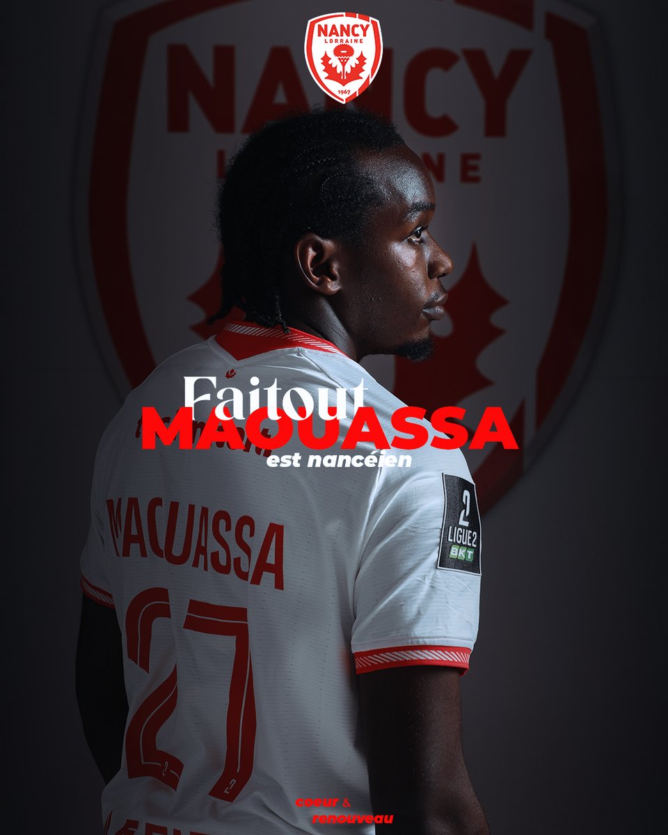 Faitout Maouassa est de retour 🔴⚪️ !

À 27 ans, Faitout revient défendre nos couleurs jusqu’en 2026, avec une saison supplémentaire en option.

Bienvenue à la maison, Faitout ! 🤩

#ASNL #Coeur #Renouveau