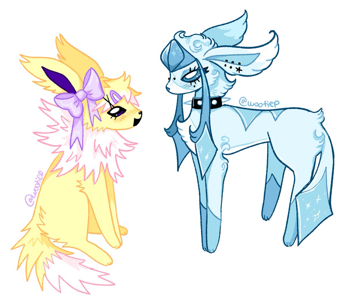 eeveelutions ! for @/perfectpelt ⋆❆˚｡₊⊹❅⋆