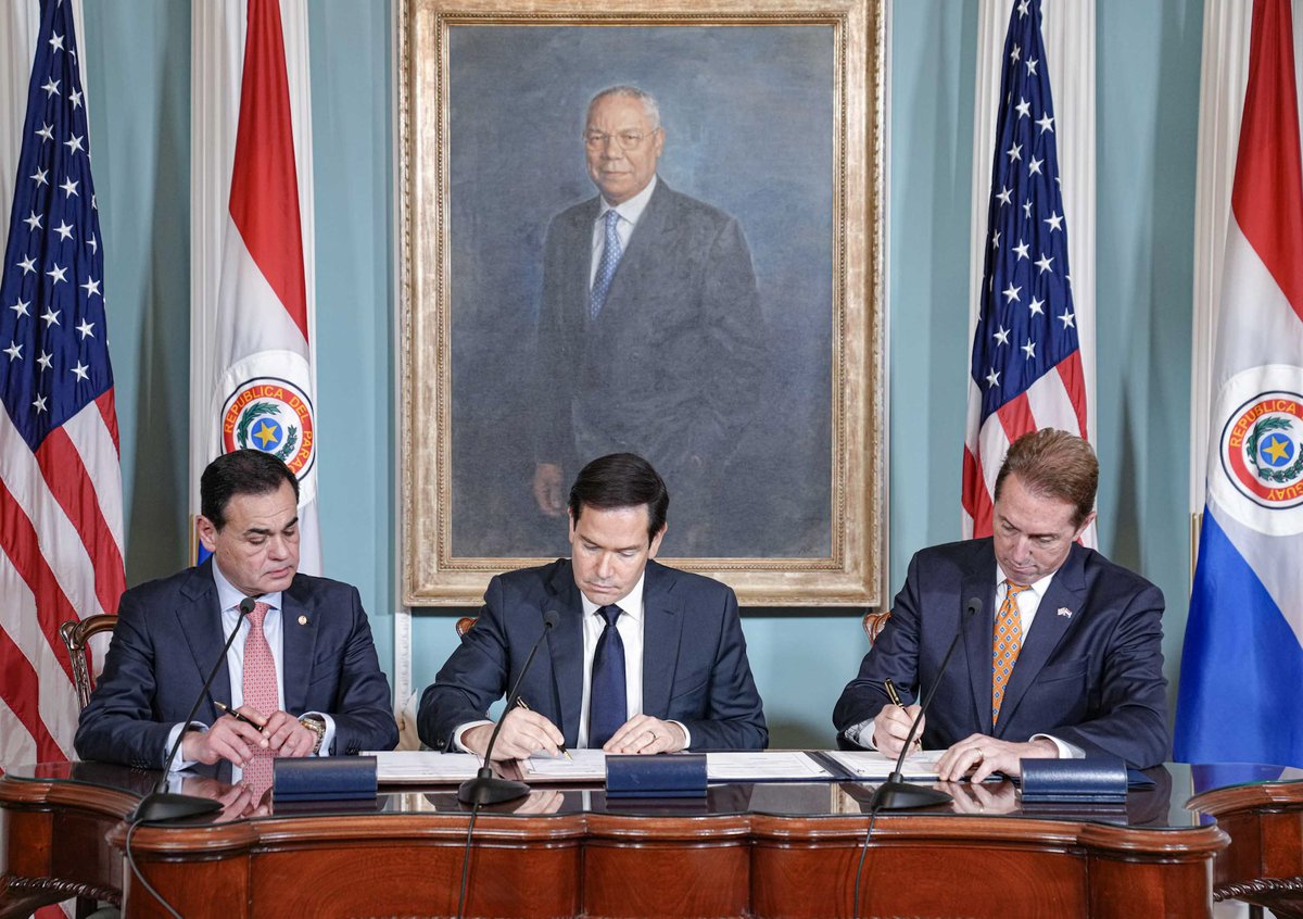 USA en Español (@usaenespanol) on Twitter photo .<a href="/SecRubio/">Secretary Marco Rubio</a>: El presidenteTrump ya no permitirá que se abuse del sistema de asilo. La firma de un Acuerdo de Tercer País Seguro con Paraguay hoy permite a los solicitantes de asilo en EE.UU. presentar sus solicitudes de protección en Paraguay. Agradecemos al presidente <a href="/SantiPenap/">Santiago Peña</a> .<a href="/SecRubio/">Secretary Marco Rubio</a>: El presidenteTrump ya no permitirá que se abuse del sistema de asilo. La firma de un Acuerdo de Tercer País Seguro con Paraguay hoy permite a los solicitantes de asilo en EE.UU. presentar sus solicitudes de protección en Paraguay. Agradecemos al presidente <a href="/SantiPenap/">Santiago Peña</a>