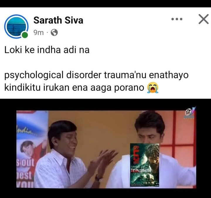 Story_of_Cinephile (@sribavan662205) on Twitter photo Found this and want to share something like
"Yaara Yaaroda da Compare panreenga" adhu enna Loki ke...
Loki is also my fav but,
Industry kaaga ARM panuna sambavam la 2% kuda Loki inum touch pannala
Indha lockdown kids laam kalaaikuranga
Comeback kudu thalaivaa <a href="/ARMurugadoss/">A.R.Murugadoss</a> Found this and want to share something like
"Yaara Yaaroda da Compare panreenga" adhu enna Loki ke...
Loki is also my fav but,
Industry kaaga ARM panuna sambavam la 2% kuda Loki inum touch pannala
Indha lockdown kids laam kalaaikuranga
Comeback kudu thalaivaa <a href="/ARMurugadoss/">A.R.Murugadoss</a>