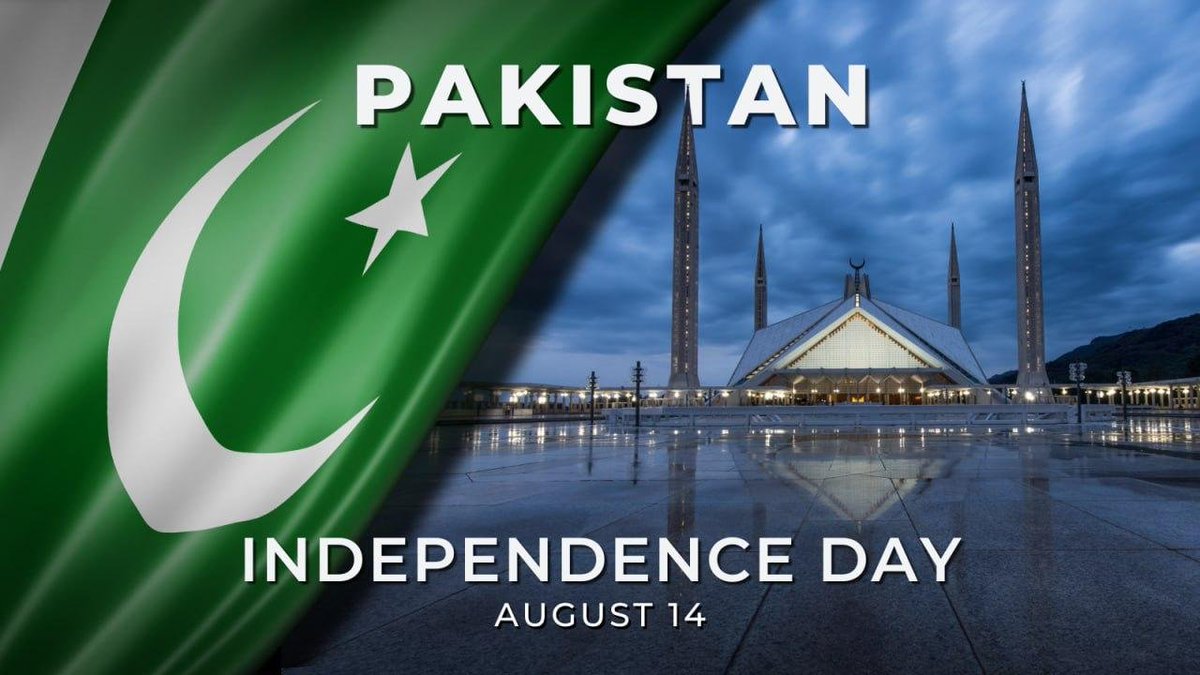🇵🇰 On August 14, the Islamic Republic of #Pakistan celebrates #IndependenceDay.

🎉 We extend our warm greetings to our Pakistani colleagues and friends and wish them continued success, prosperity and well-being.

t.me/MFARussia/25988