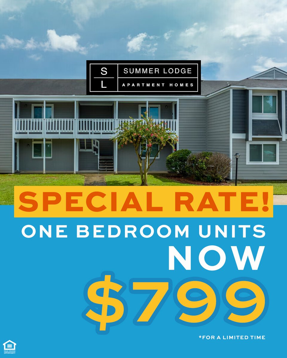 SummerLodgeofAL's tweet image. Experience comfort &amp;amp; convenience sooner with our now available 1-bedroom apartments at #SummerLodge #Apartment Homes in #DecaturAL! ✨🔑

Offering spacious living &amp;amp; a private patio for outdoor enjoyment, visit summerlodgeal.com to virtually explore our community and apply!