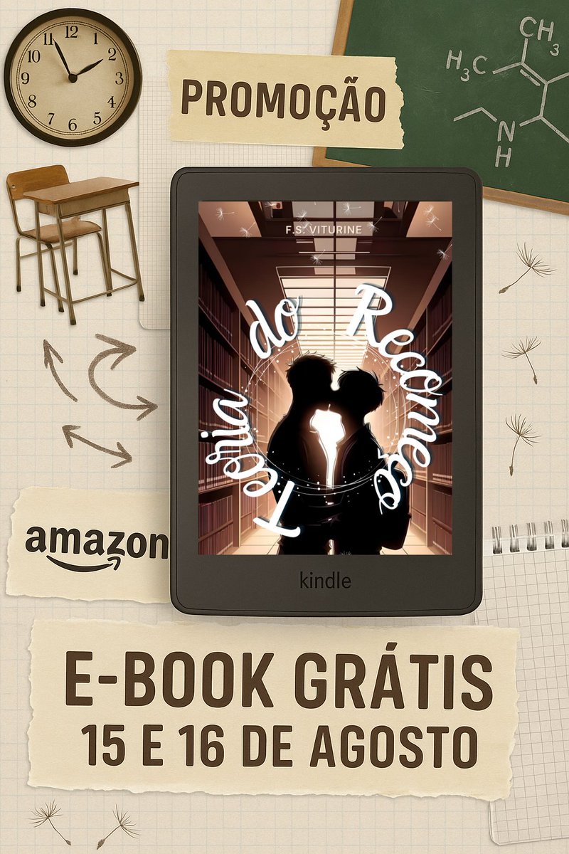 FSviturine's tweet photo. 🌟 PROMOÇÃO IMPERDÍVEL! 🌟  

📖 "TEORIA DO RECOMEÇO" estará GRÁTIS na Amazon nos dias 15 e 16! 🎉  

🔥 Não perca essa emocionante história de coragem, amor e destino!  

📥 Link: https://t.co/vZEtVBty6P

#TeoriaDoRecomeço #LeituraGratis #LGBTQ #FSViturine  #PromoçãoAmazon https://t.co/8tquWm1pGL