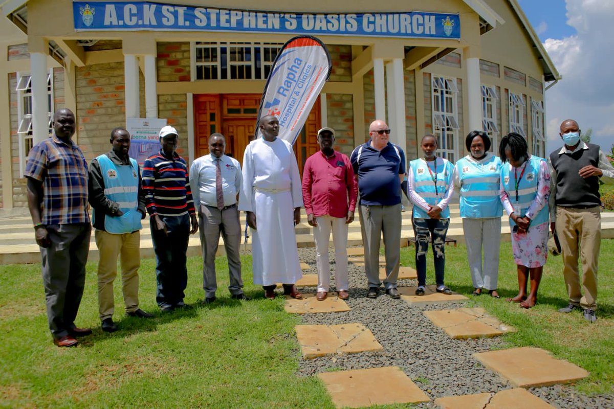 RaphaEldoret's tweet photo. Today, Rapha Hospital Eldoret** joined the Bishop Muge Memorial Medical Camp at ACK St. Stephen OASIS Church, Royalton 🇰🇪

▪️Optical Services
▪️Lifetime Diseases Screening
▪️Health Talks

#RaphaHospitalEldoret #MedicalCamp #HealthForAll #Eldoret https://t.co/zkEYL2iRi2