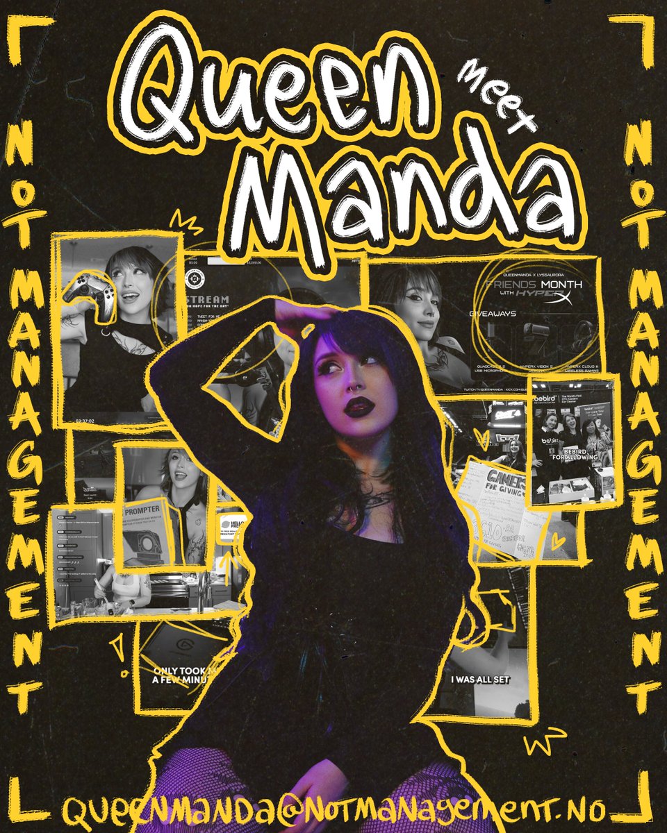 NOT Management (@notmngmt) on Twitter photo Please meet the unstoppable force of chaos and charisma - <a href="/itsqueenmanda/">GHOST Manda ๐</a> ๐
Streaming straight out of the US, she brings energy that could power a small city, gameplay that keeps you hooked, and a chat dynamic where the roasting is mutual (and yes, her forehead is basically a Please meet the unstoppable force of chaos and charisma - <a href="/itsqueenmanda/">GHOST Manda ๐</a> ๐
Streaming straight out of the US, she brings energy that could power a small city, gameplay that keeps you hooked, and a chat dynamic where the roasting is mutual (and yes, her forehead is basically a