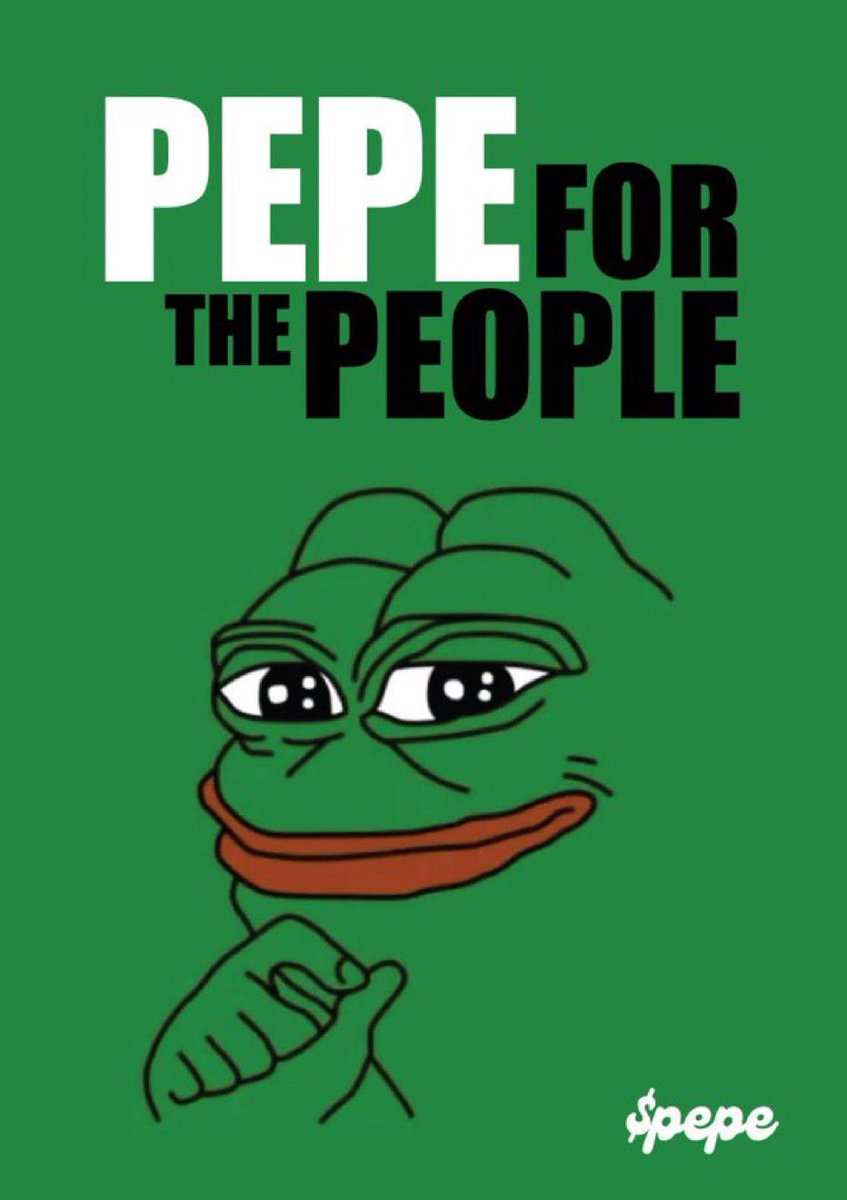 This is $Pepe for the people! 

$Pepe on @pumpdotfun 

DsTKgNeyiYsvtRPsZKDwS3rNDEQwmfHjsCFJiWVoNYbD

We always knew $Pepe would lead the bull run!