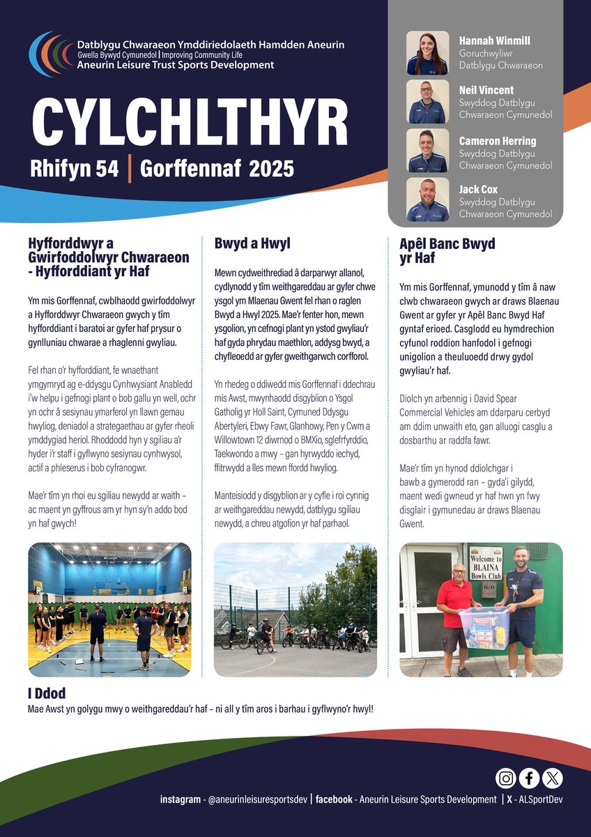 Aneurin Leisure Sports Development tweet media