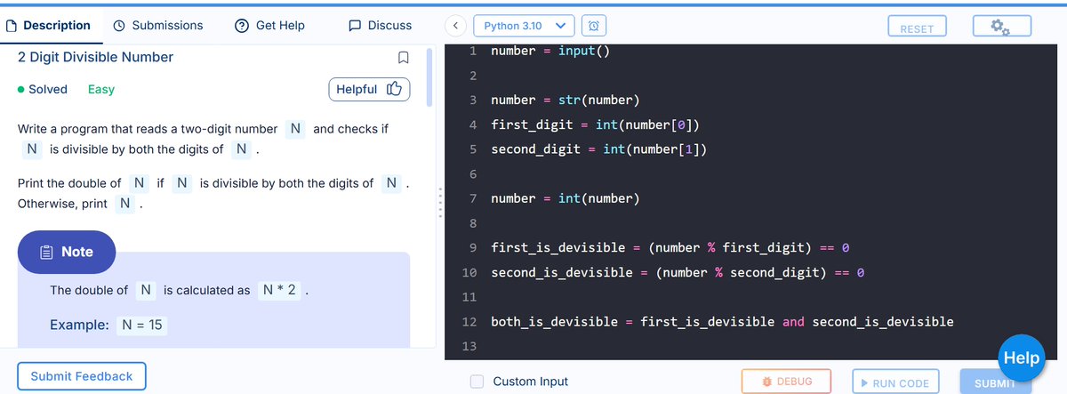 Chetan953566's tweet image. 🐍 Day 35/100 | #100DaysOfCode 🚀.
Day 11th Day of my #PythonLearningjourney
Focused on:
• Tech Foundation, Operators & Conditional Statements
• Nested Conditions & Problem Solving🧠
• Coding Practice 1 & 2✅
• Aptitude, Effective Communication🗣️
#DeveloperJourney #Coding