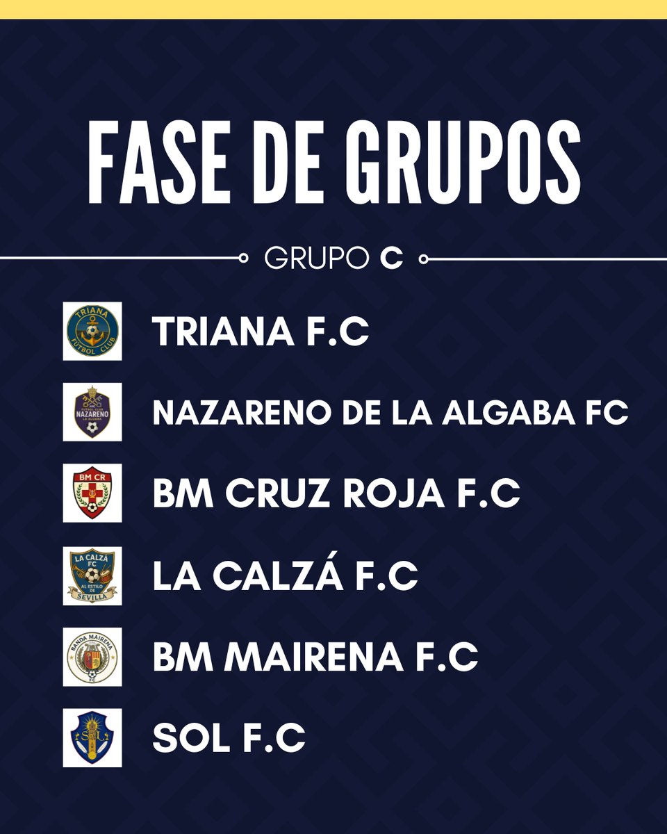 bandasleaguesev's tweet image. ⚽️ 𝗦𝗢𝗥𝗧𝗘𝗢: 𝗙𝗔𝗦𝗘 𝗗𝗘 𝗚𝗥𝗨𝗣𝗢𝗦 ‼️

Una vez concluida la Gala de Inauguración de la Primera Edición de la Liga de Bandas de Sevilla queríamos agradecer a todos los equipos, medios, entidades y patrocinadores que estuvieron presentes.

Tras el sorteo, así quedaron los…