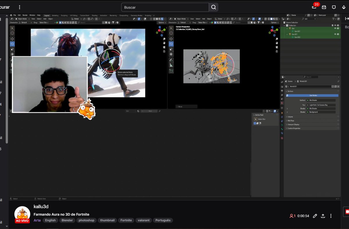 Em live pela primeira vez fazendo arte! (Com Webcam)

twitch.tv/kallu3d
