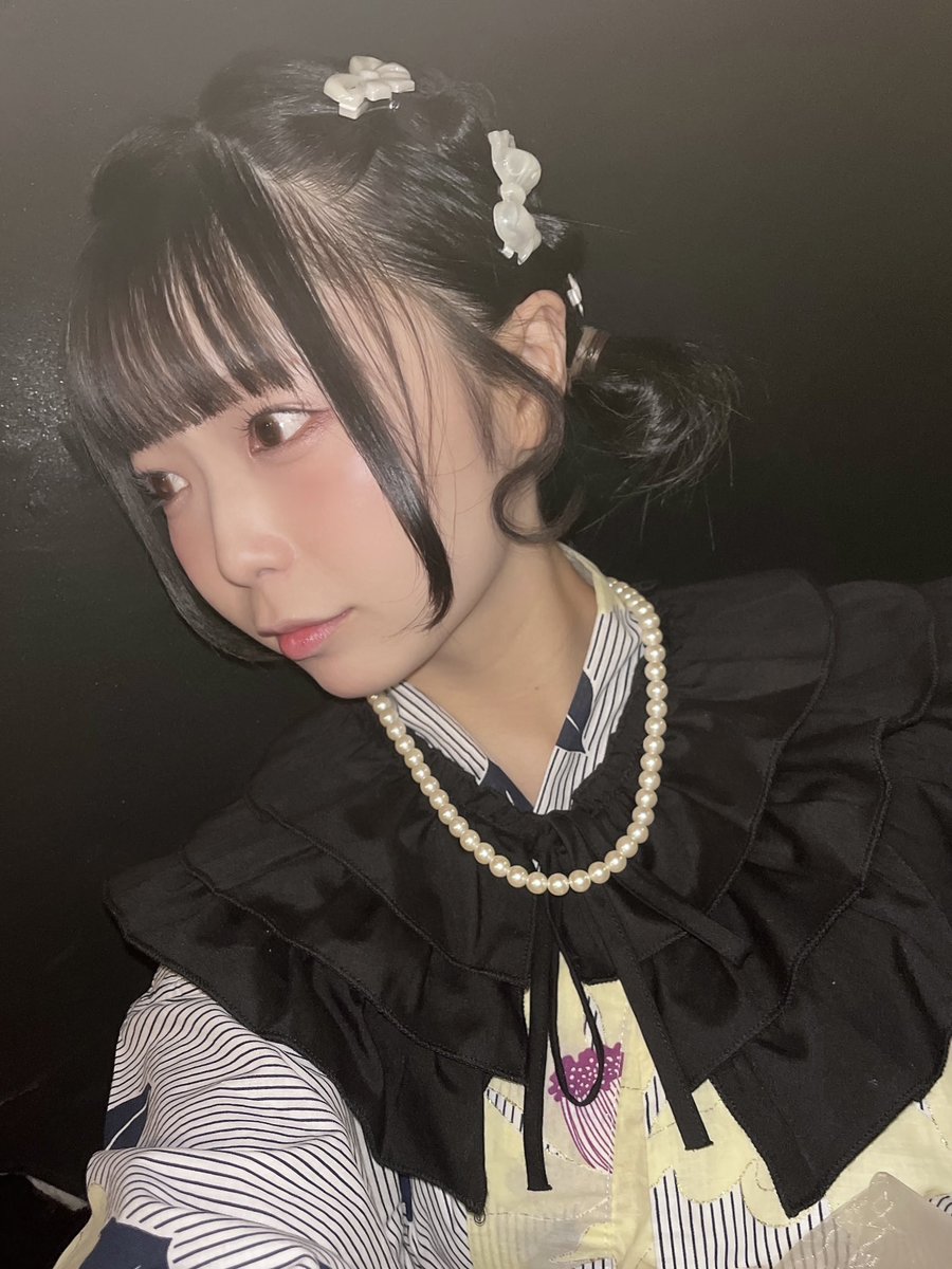 髪の毛も可愛いくしたよ🎀