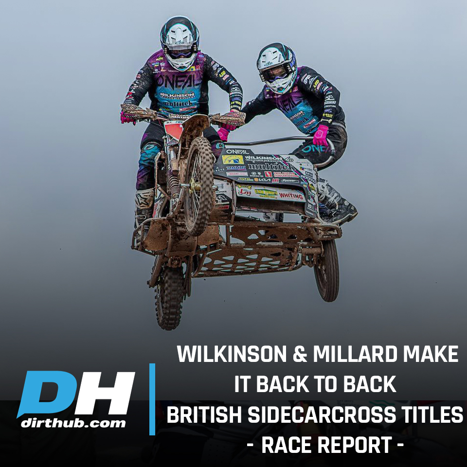🏆 Brett Wilkinson &amp; Joe Millard made it back-to-back British Sidecarcross titles by taking the 2025 championship at the Wakes Colne finale on Sunday...

👀 Read the Race Report &amp; see the final standings ➡  tinyurl.com/344yvu67

📸 ACU

#dirthubuk #sidecarcross