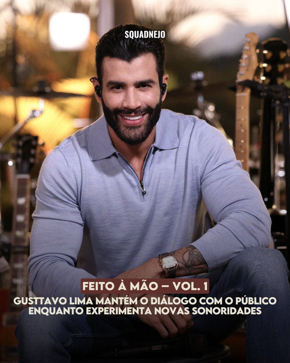 No momento, “Feito à Mão – Vol. 1” mostra um <a href="/gusttavo_lima/">Gusttavo Lima</a> consciente de seu espaço e atento ao mercado, mas que ainda mede cuidadosamente até onde quer ir na renovação de sua estética.

Matéria completa no link ⤵️
instagram.com/p/DNVwVlTxKjk/…