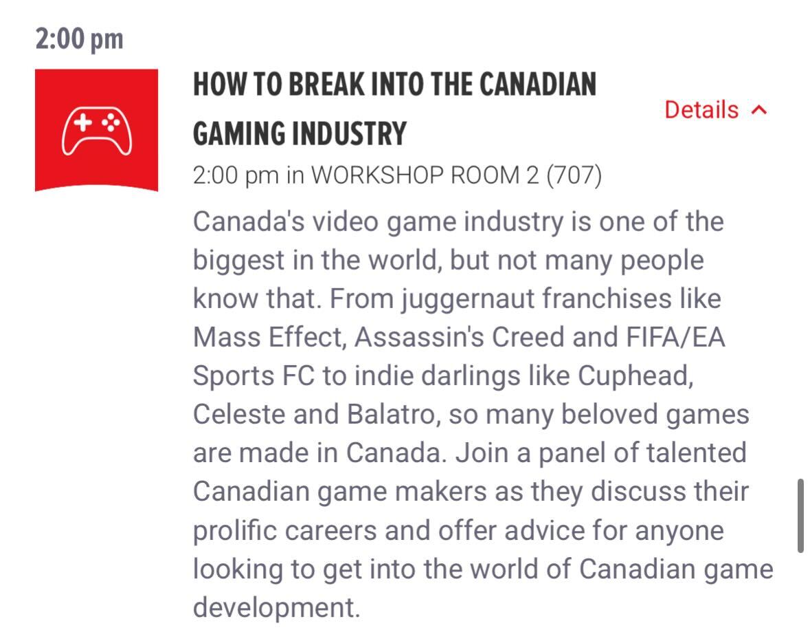 Brad Shankar (@bradshankar) on Twitter photo Excited to announce I’m hosting a panel at Fan Expo Canada on Sun. Aug. 24!
Join me & talented local developers from <a href="/UbisoftToronto/">Ubisoft Toronto</a>, <a href="/Behaviour/">Behaviour Interactive</a>, <a href="/MightyYell/">Mighty Yell ✨ Wishlist All Systems Dance! 🪩</a> & <a href="/PlayHilltop/">HilltopGames</a> as we unpack Canada’s massive gaming industry & share advice for aspiring game makers. 🇨🇦🎮 Excited to announce I’m hosting a panel at Fan Expo Canada on Sun. Aug. 24!
Join me & talented local developers from <a href="/UbisoftToronto/">Ubisoft Toronto</a>, <a href="/Behaviour/">Behaviour Interactive</a>, <a href="/MightyYell/">Mighty Yell ✨ Wishlist All Systems Dance! 🪩</a> & <a href="/PlayHilltop/">HilltopGames</a> as we unpack Canada’s massive gaming industry & share advice for aspiring game makers. 🇨🇦🎮