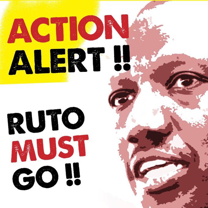 The slogan is back,#RutoMustGo  ,it gives must go a nightmare.

It's much spiritual than wantam nonsense.
Our departed comrades left us with this slogan.

#RutoMustGo ,should trend daily.