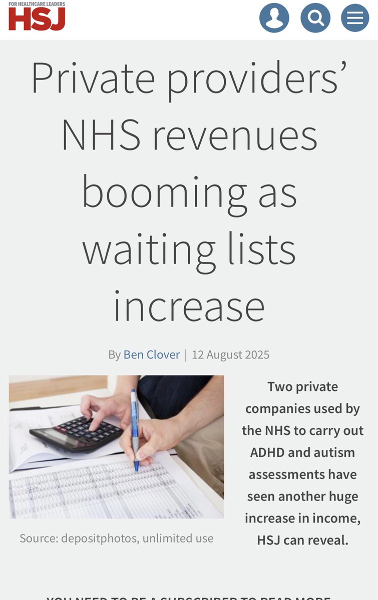 DebiEvansMatron's tweet photo. What a surprise private companies bulging bank accounts
#Assessments #ADHD #Autism which can cost upwards £1000+ & I do same job for buy me a coffee! Is there no compassion or kindness in the 🌎?
Many cannot afford this #SetUp2Fail as a result 😢
https://t.co/wK8P7fGTeI https://t.co/navmxylr0B