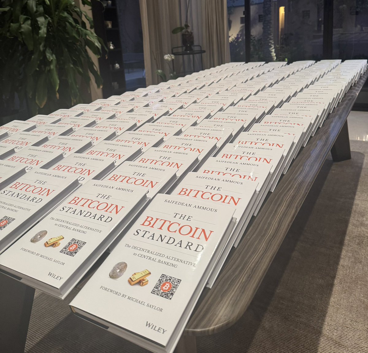 Abdulla Isa (@abdullabitcoin) on Twitter photo Just stacked 150 copies of The Bitcoin Standard by <a href="/saifedean/">Saifedean Ammous</a>. These are going out as gifts to selected minds in Bahrain. First copy going to my 14 year old son! This isn’t just a book, it’s a spark. Let’s ignite the orange future. #Bitcoin Just stacked 150 copies of The Bitcoin Standard by <a href="/saifedean/">Saifedean Ammous</a>. These are going out as gifts to selected minds in Bahrain. First copy going to my 14 year old son! This isn’t just a book, it’s a spark. Let’s ignite the orange future. #Bitcoin