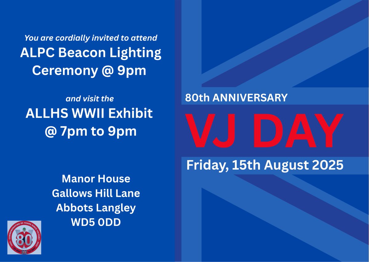 #VJDay80 #AbbotsLangley