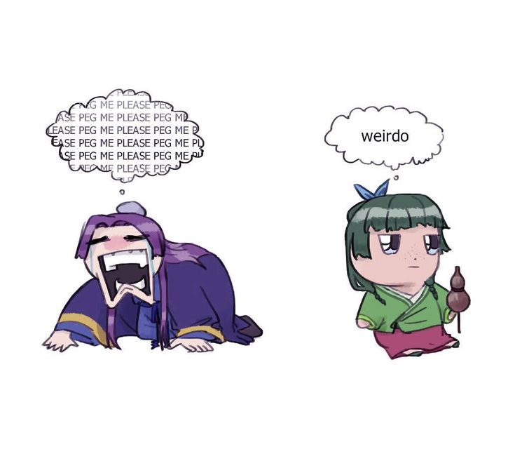 This image represents the first phase of Jinshi and Maomao in the first season 😭