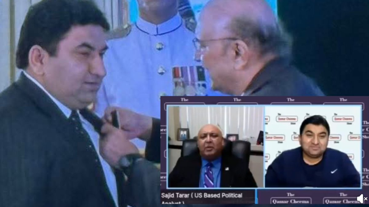 جعلی صدر آصف زرداری نے میڈیا کے شعبے میں کردار ادا کرنے پر قمر چیمہ، جو قائداعظم یونیورسٹی میں لیکچرار ہیں، کو تمغۂ امتیاز سے نوازا۔

آپ سوچ رہے ہوں گے کہ یہ شخص کون ہے اور اسے تمغہ کیوں دیا جا رہا ہے؟

قمر چیمہ نے ساجد تارڑ فرائیڈے کو پاکستان میں لانچ کیا تھا۔ وہ ایک یوٹیوب چینل