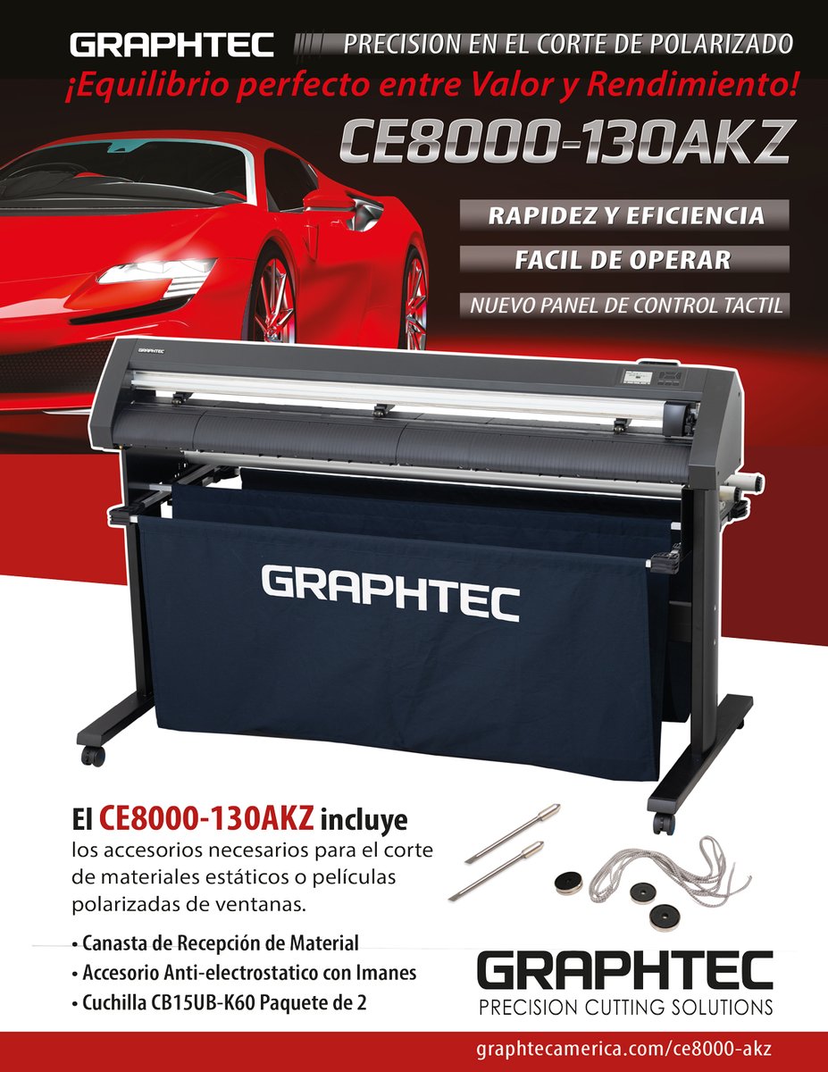 VISIONDIGITAL3's tweet image. 🛠️📏 ¿Buscas rendimiento y valor en un solo equipo?
El Graphtec CE8000-130AKZ incluye todo lo necesario para cortes perfectos:
¡Un aliado imprescindible en tu taller! 🚀💼
#Graphtec #CE8000130AKZ #CorteDeVinil #Polarizado #HerramientasPro
