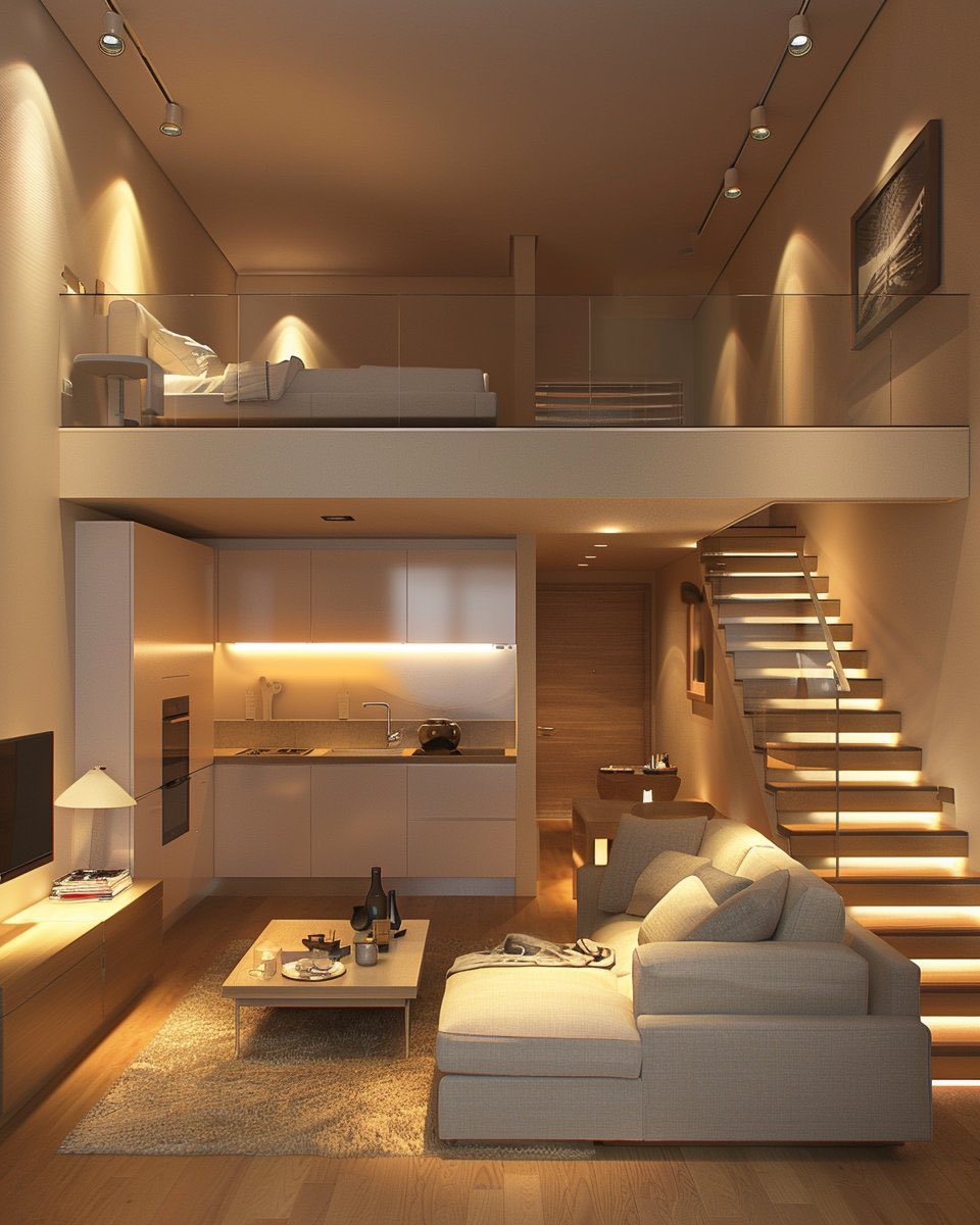 HOUSEPORN___'s tweet photo. Luxury loft apartment https://t.co/ds0bShQ2vI