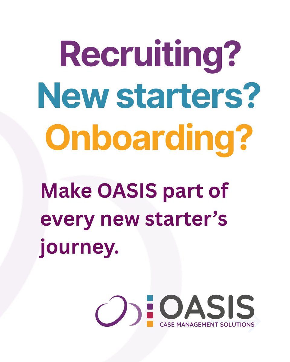 oasiscloud's tweet photo. We can help your new staff get up and running on OASIS 
☁️
✴️FREE online training 
✴️Bespoke training for your staff
✴️ The OASIS Knowledge Base - user guides and videos at your fingertips!
🔗https://t.co/KqRwi0I5Tm

#OASIS #casemanagement #CRM #database #training #support #data https://t.co/m3WPuuvb4J