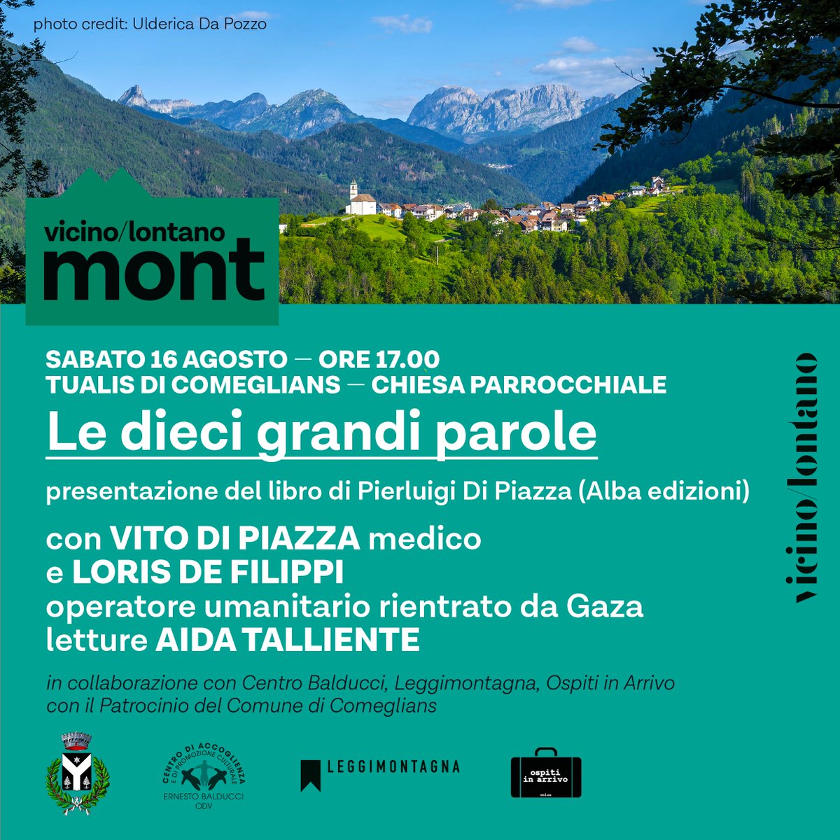 Parleremo di Pierluigi Di Piazza e del suo libro postumo "Le dieci grande parole", ma parleremo anche di #Gaza, grande tragedie del nostro tempo. Nel solco del pensiero del nostro fondatore, nel suo paese natale. Evento di apertura del festival  di <a href="/vicinolontano/">vicino/lontano</a>  <a href="/ospitinarrivo/">Ospiti in Arrivo</a>