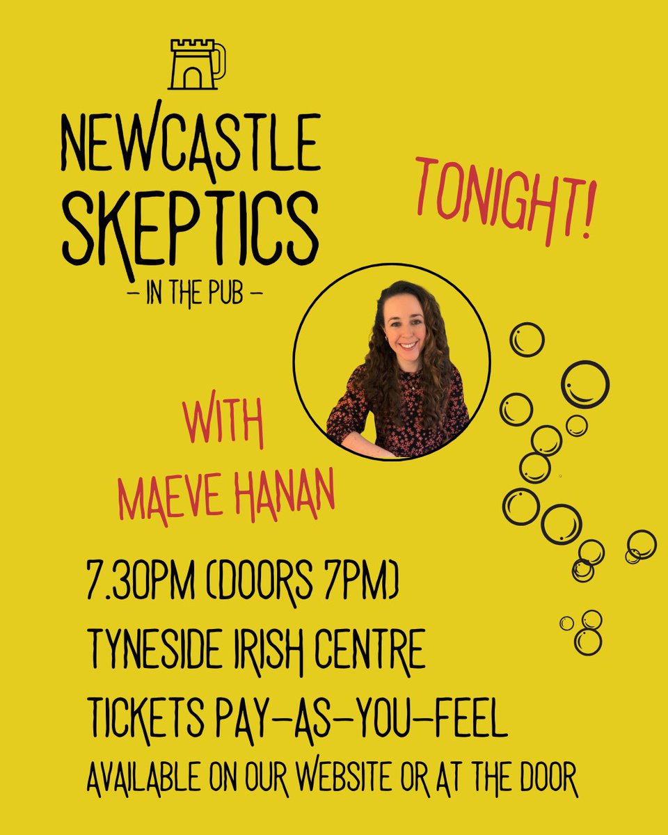 It's a lovely day for some top notch skepticism! 🔥

Join us tonight for Maeve Hanan's talk "When healthy eating turns harmful: How ultra-processed food panic fuels anxiety and disordered eating".

Tickets at the door or buy on our website: ticketsource.co.uk/newcastleskept…