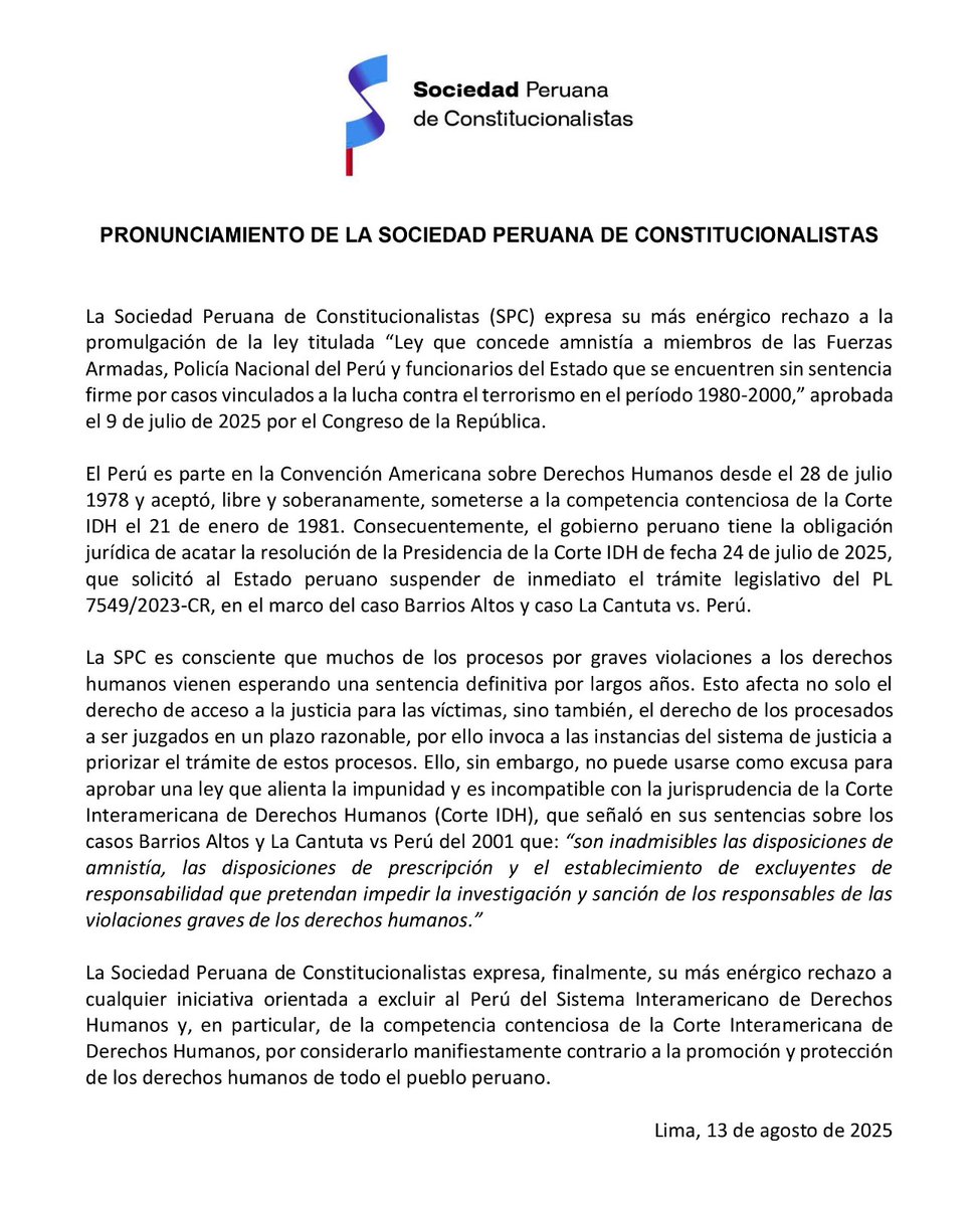 Sociedad Peruana de Constitucionalistas (@spconsti) on Twitter photo 