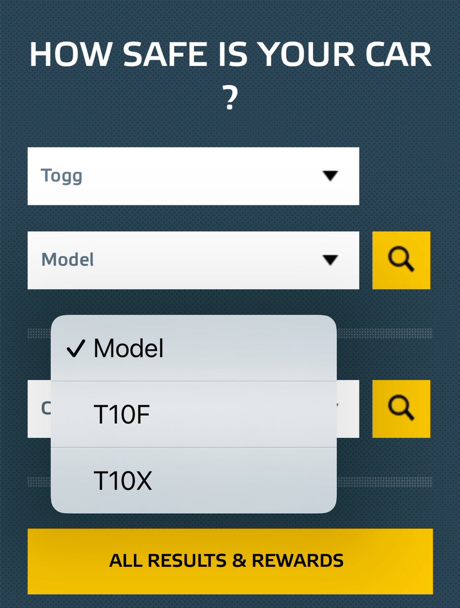 Togg, Euro NCAP listesine eklendi ✅

T10F’in Almanyada tanıtılmasına sayılı günler kala, T10X ve T10F “Avrupa Yeni Otomobil Değerlendirme Programı” sayfasında görüntülenmeye başladı

Henüz test sonuçları yayınlanmayan modeller 5 yıldız almayı hedefliyor 🌟