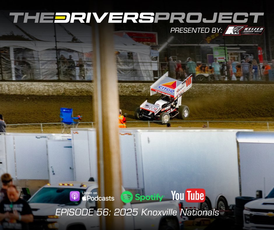 The Drivers Project (@thedriversproj) on Twitter photo The latest episode of The Driver’s Project Podcast is now available.
<a href="/Chase_Raudman2/">Chase Raudman</a> joins <a href="/samhafertepejr/">Sam Hafertepe Jr</a> & <a href="/DTurford77x/">Daryl Turford</a> to discuss The 2025 Knoxville Nationals.
YouTube link: youtu.be/MTOyYU0ptSs?si…
Spotify link: open.spotify.com/episode/4mWBLL…
Apple Podcasts link: The latest episode of The Driver’s Project Podcast is now available.
<a href="/Chase_Raudman2/">Chase Raudman</a> joins <a href="/samhafertepejr/">Sam Hafertepe Jr</a> & <a href="/DTurford77x/">Daryl Turford</a> to discuss The 2025 Knoxville Nationals.
YouTube link: youtu.be/MTOyYU0ptSs?si…
Spotify link: open.spotify.com/episode/4mWBLL…
Apple Podcasts link: