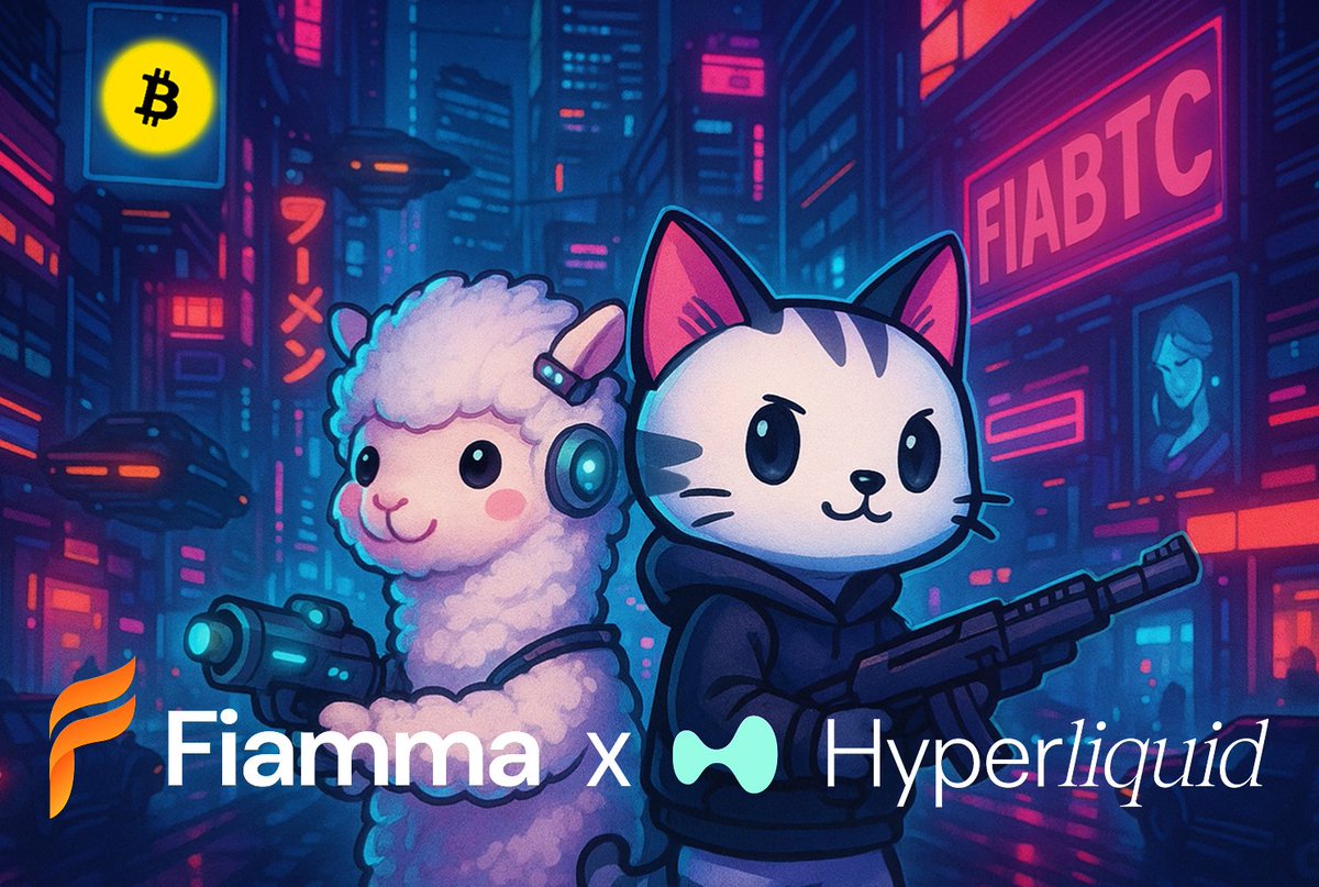 Fiamma๐ฆ๐ฅ (@fiamma_labs) on Twitter photo Fiamma Bridge is now live on <a href="/HyperliquidX/">Hyperliquid</a> โ the first trust-minimized BTC bridge powered by BitVM2, already connecting 11 chains.
Fiamma brings native BTC security to HyperEVM DeFi, enabling seamless integration without trusted intermediaries.
More DeFi opportunities coming Fiamma Bridge is now live on <a href="/HyperliquidX/">Hyperliquid</a> โ the first trust-minimized BTC bridge powered by BitVM2, already connecting 11 chains.
Fiamma brings native BTC security to HyperEVM DeFi, enabling seamless integration without trusted intermediaries.
More DeFi opportunities coming