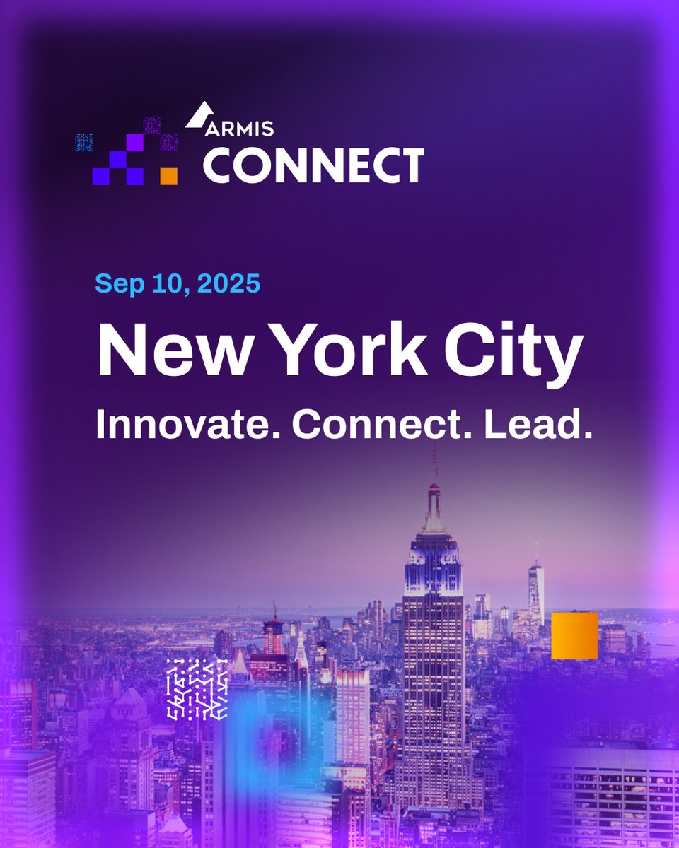 Armis (@armissecurity) on Twitter photo š¢The Armis Connect 2025 Tour is coming to New York City! š¢
Don't miss the Armis Connect 2025 experience! The exclusive gathering for cybersecurity and technology leaders will be held in New York City on September 10.
Join us, together with sponsors <a href="/awscloud/">Amazon Web Services</a> and <a href="/illumio/">Illumio</a> for š¢The Armis Connect 2025 Tour is coming to New York City! š¢
Don't miss the Armis Connect 2025 experience! The exclusive gathering for cybersecurity and technology leaders will be held in New York City on September 10.
Join us, together with sponsors <a href="/awscloud/">Amazon Web Services</a> and <a href="/illumio/">Illumio</a> for