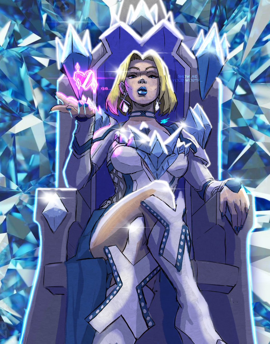 zen_edit's tweet image. Queen of diamonds #emmafrost from #marvelrivals. I m really excited to have completed this piece #marvel #fyp #repost #art #videogame #art #moba #color #fanart #diamonds #blue #xmen #wolverine #heart #anime  #digitalart #color #marvelheros @MRivalsMedia