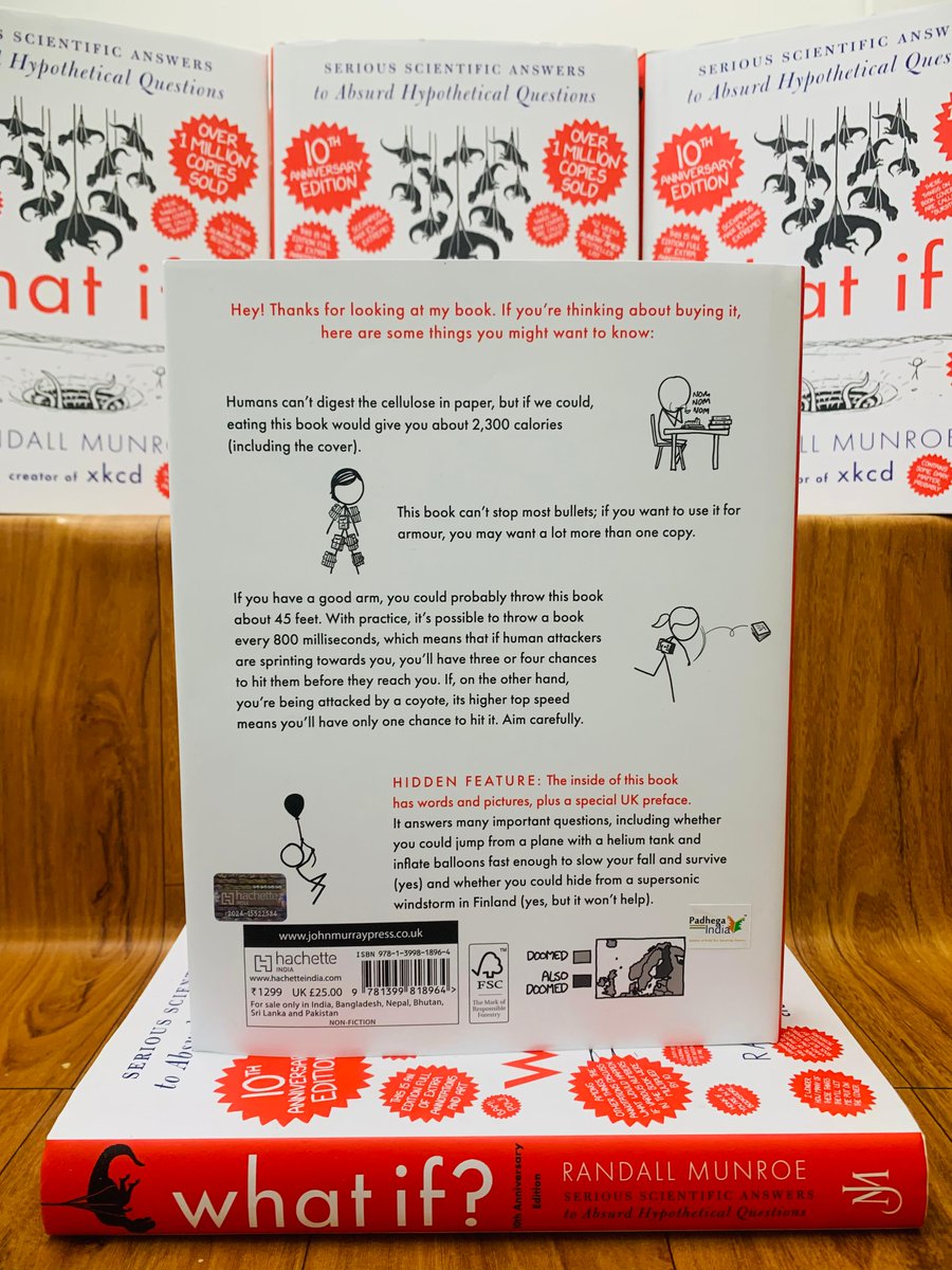 Padhega India (Bodhi Tree Knowledge Services) (@padhegaindia_) on Twitter photo #PIBookUtsav 💛 Flat 50% Discount.
Presenting the much-acclaimed book: What If? (10th Anniversary Edition) by Randall Munroe (<a href="/xkcd/">Randall Munroe</a>).
#BuyOriginal 💮 #BuyFromPI
Order 👉 padhegaindia.in/product/what-i… #PIBookUtsav 💛 Flat 50% Discount.
Presenting the much-acclaimed book: What If? (10th Anniversary Edition) by Randall Munroe (<a href="/xkcd/">Randall Munroe</a>).
#BuyOriginal 💮 #BuyFromPI
Order 👉 padhegaindia.in/product/what-i…