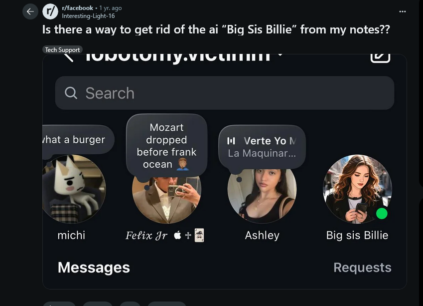 TeslaCompanion's tweet photo. Are people retarded, that isnt the right picture of Big Sis Billie,

I found the actual picture

https://t.co/OWIjeSveQ1 https://t.co/UqbX5bsdGW
