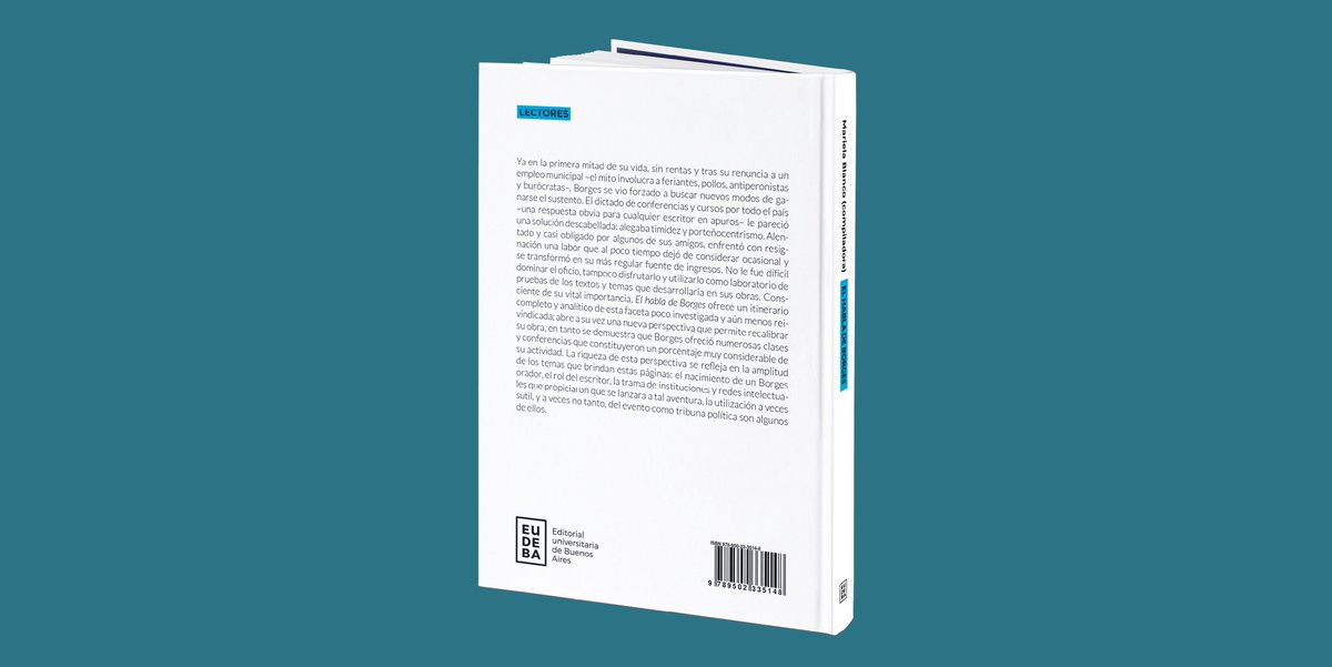 #Novedadeditorial
El habla de Borges. Las conferencias de 1949 a 1955
Escrito por Mariela Blanco

Un fructífero ida y vuelta entre la teoría y la reflexión a partir del caso de las conferencias de Borges.

🛍️ Disponible en librerías, en la tienda oficial de Mercado Libre y en web