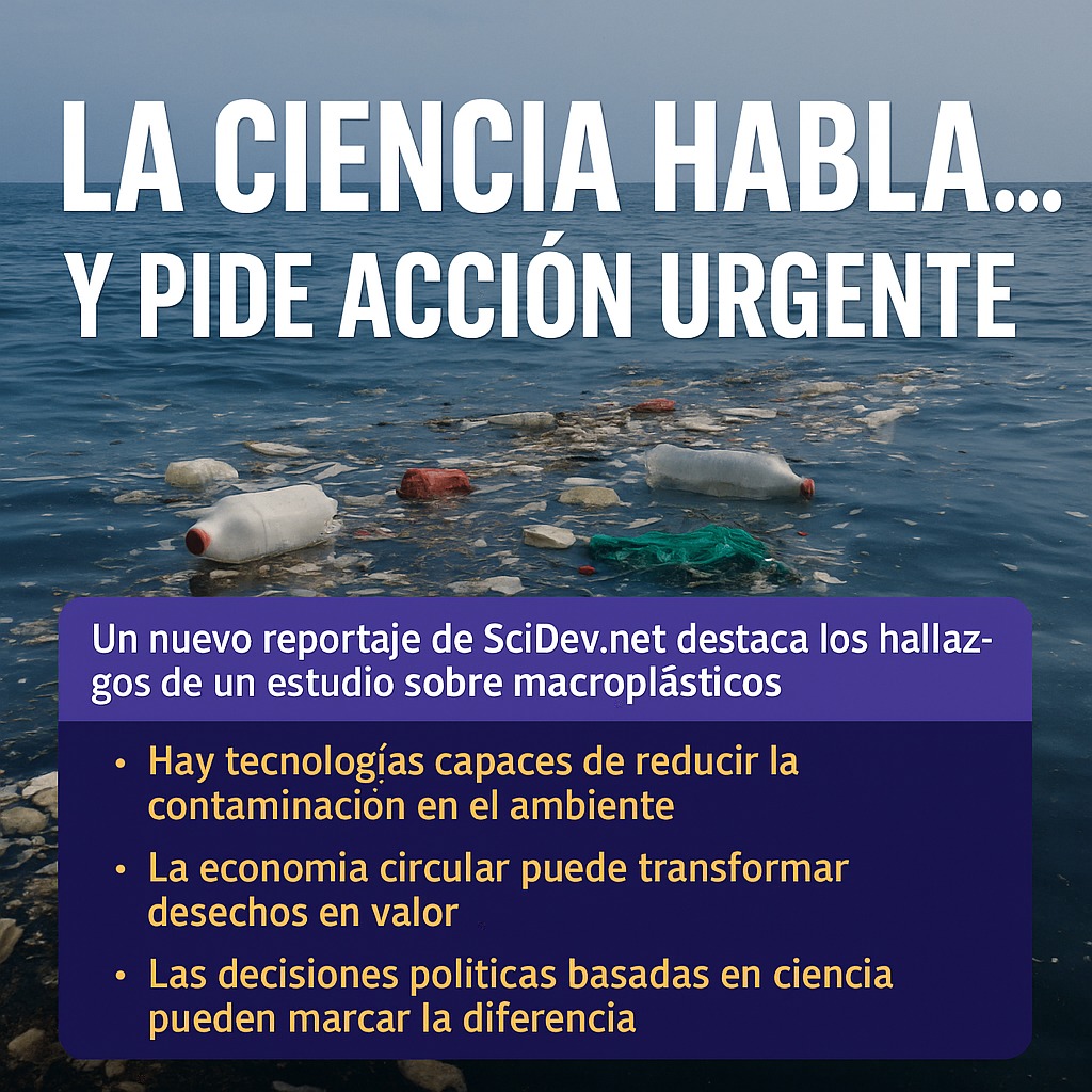 Inty Grønneberg (@groninty) on Twitter photo 🌊 La ciencia habla… y pide acción urgente.
Un nuevo reportaje de <a href="/SciDevNet_AL/">SciDev.Net A. Latina</a> cuenta los hallazgos de un estudio científico global sobre macroplásticos —esos grandes residuos como botellas, bolsas y redes que vemos flotando en ríos y mares—.
📊 El dato más alarmante: 🌊 La ciencia habla… y pide acción urgente.
Un nuevo reportaje de <a href="/SciDevNet_AL/">SciDev.Net A. Latina</a> cuenta los hallazgos de un estudio científico global sobre macroplásticos —esos grandes residuos como botellas, bolsas y redes que vemos flotando en ríos y mares—.
📊 El dato más alarmante:
