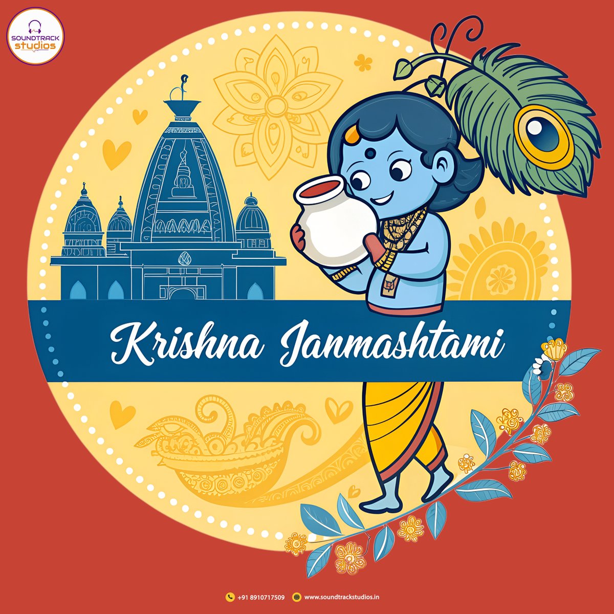 soundtrackkol's tweet photo. This Janmashtami, let’s tune our hearts to Krishna’s eternal raga of love. 💫🎶
#KrishnaJanmashtami #Janmashtami2025 #SoundOfDevotion #FluteOfKrishna #StudioVibes #MusicOfBhakti #DivineMelody #RecordingFaith #ProudToCelebrate #LordKrishna #StudioLife #VoiceOfDevotion https://t.co/2S02n4rlXe