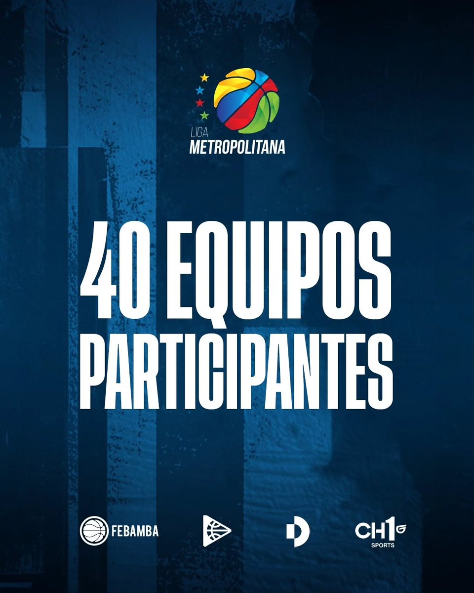 FEBAMBAok's tweet photo. 🏀 Liga Metropolitana 2025: Formato de competencia 

👉🏻 El torneo insignia de FeBAMBA tendrá una nueva edición con 40 equipos participantes y un formato renovado. 

📺 Todos los partidos se transmistirán en vivo por @basquetpasstv con un encuentro semanal en dúplex por @canaldeportv 

🔗 https://t.co/ZbR57sH8Aj