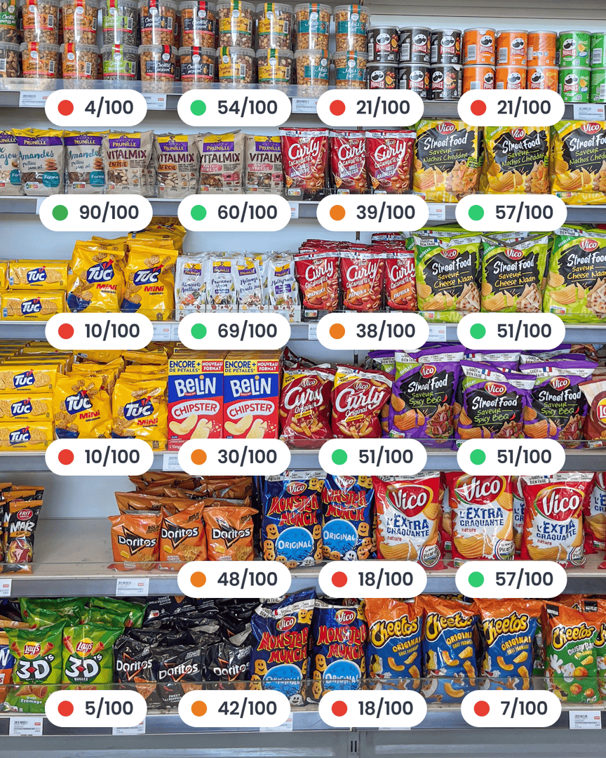 YukaApp's tweet photo. Sur la route des vacances, l’arrêt s’impose ⛽️🚗

Un petit creux, on file à la station-service… et on se retrouve face aux rayons snacks, sandwichs et gâteaux.

Verdict : quelques bonnes surprises ✅, des moins bonnes 🟠 et alors côté gâteaux… c’est la cata ❌

On devrait pouvoir trouver des options correctes partout, même sur une aire d’autoroute, non ? En attendant, scanner reste votre meilleur allié 🤳🏼

#yuka #mieuxmanger #stationservice