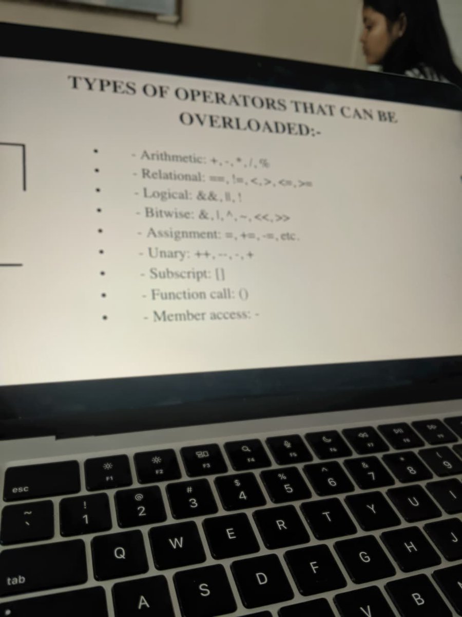 icecfwu's tweet photo. Day 6 of OOP Bootcamp!
Today's session was all about operator overloading in C++, including prefix and postfix operators. Learned how to make our classes behave like built-in types and simplify operations.
#oopbootcamp #ICEC #iCECClub https://t.co/TXmX2qdd3N