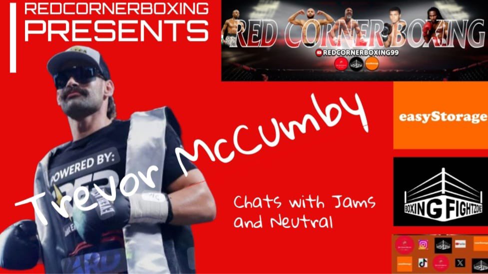 Red Corner Boxing presents Trevor McCumby Live - Sunday @ 7pm 🇬🇧- 2pm EST 🇺🇸 
#Boxing #TrevorMcCumby #RedCornerBoxing #BoxingFightZone #easyStorage 
<a href="/NeutralsCorner/">Neutral~RedCornerBoxing</a> <a href="/T_RevMcCumby/">TENACIOUS</a> 

youtube.com/live/GcECM19da… via <a href="/YouTube/">YouTube</a>