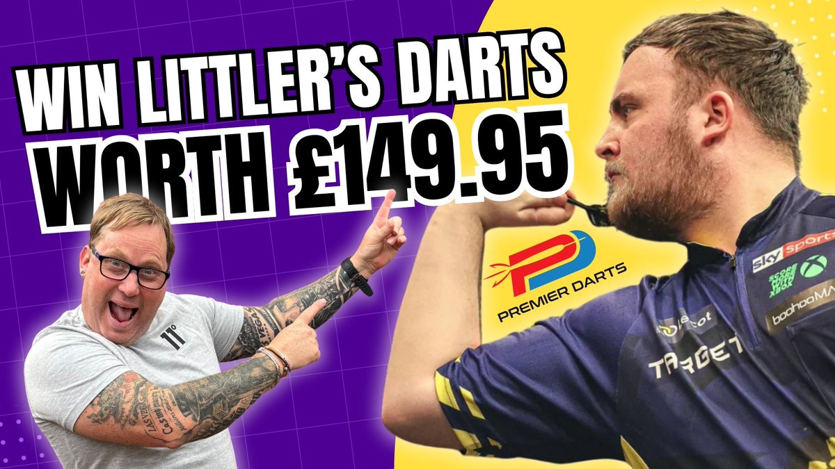 Darts Planet TV Group LTD 🎯 (@dartsplanettv) on Twitter photo WIN Luke Littler’s £149.95 World Champion Darts – Special Edition!
Find Out More 👉 youtu.be/T9tidwDXrPQ?si…
<a href="/PremierDarts/">Premier Darts Official</a> #win #prize #giveaway WIN Luke Littler’s £149.95 World Champion Darts – Special Edition!
Find Out More 👉 youtu.be/T9tidwDXrPQ?si…
<a href="/PremierDarts/">Premier Darts Official</a> #win #prize #giveaway
