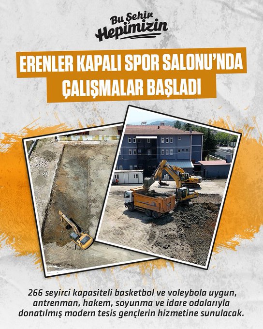 Sakarya’ya Yeni Kapalı Spor Salonu